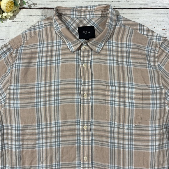 Rails Wyatt Ebi Plaid Button Down Cotton Top - Picture 9 of 9